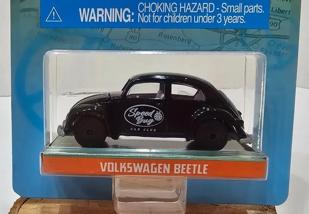 Jada 1:64 Black Speed Bug Club Volkswagen VW Beetle Punch Buggy Slug Bug New